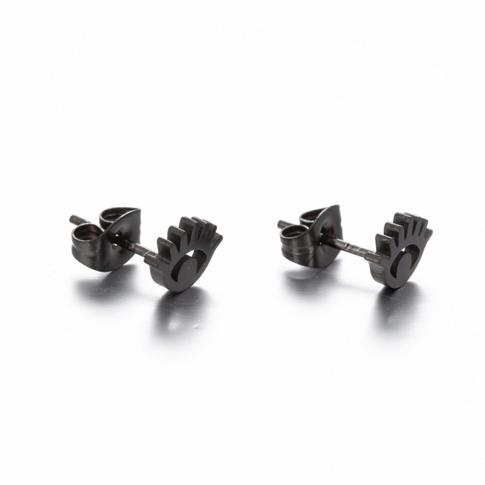 Devil's Eye Earrings Ins Female Personality Stainless Steel New Fashion Eye Pattern Niche Ear Bone Studs