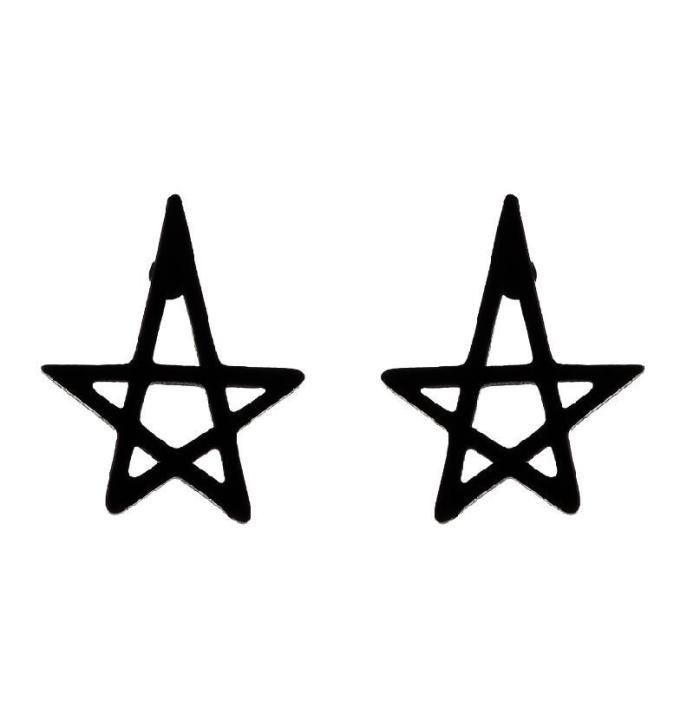 Amazon Fashion New Earrings Ins Heart Stud Earrings Triangle Round Square Geometric Simple Weekly Stud Earrings