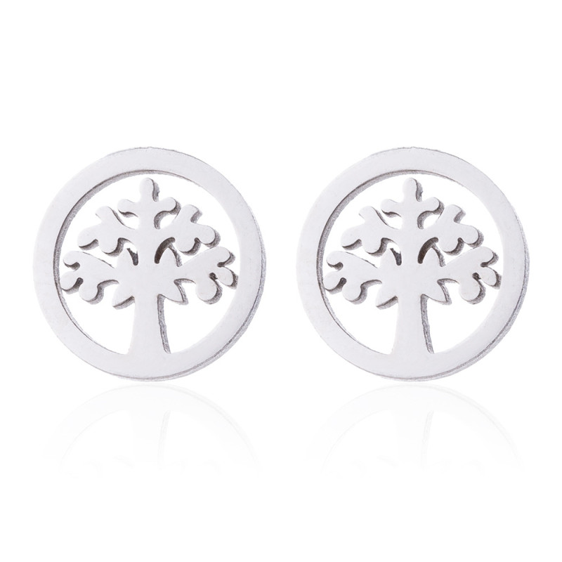 Christmas Deer Necklace Earrings Set Ins fashion Geometric casual Love Heart Star Moon Three-piece Jewelry Wholesale