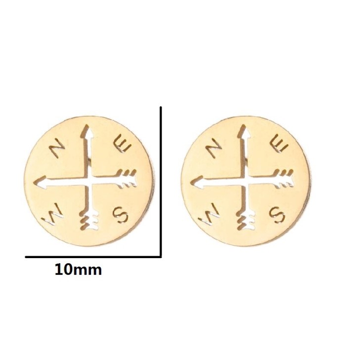 Foreign Trade Amazon New Product Heart Earrings Electroplated Star Musical Note Simple Geometric Niche Earrings Jewelry Wholesale
