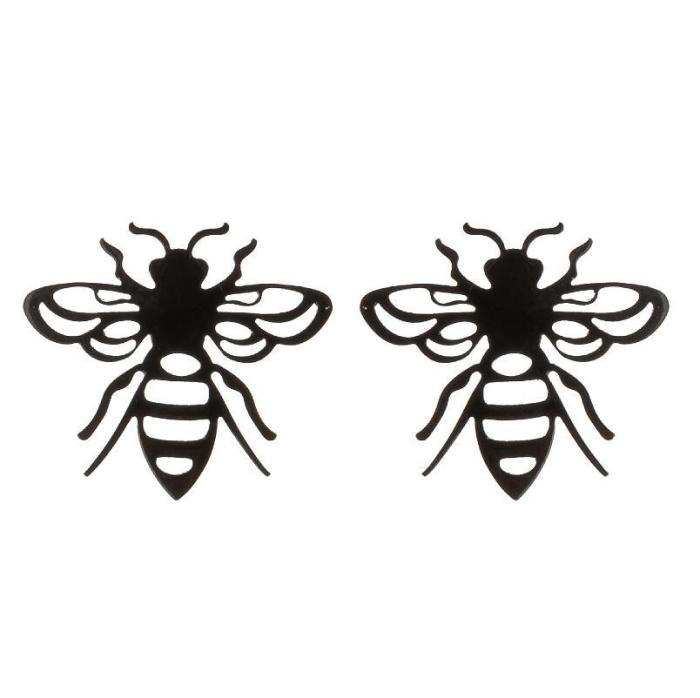 Giraffe Bee Whale Elephant Animal Earrings for Women Cute Simple Stainless Steel Phoenix Owl Ear Jewelry