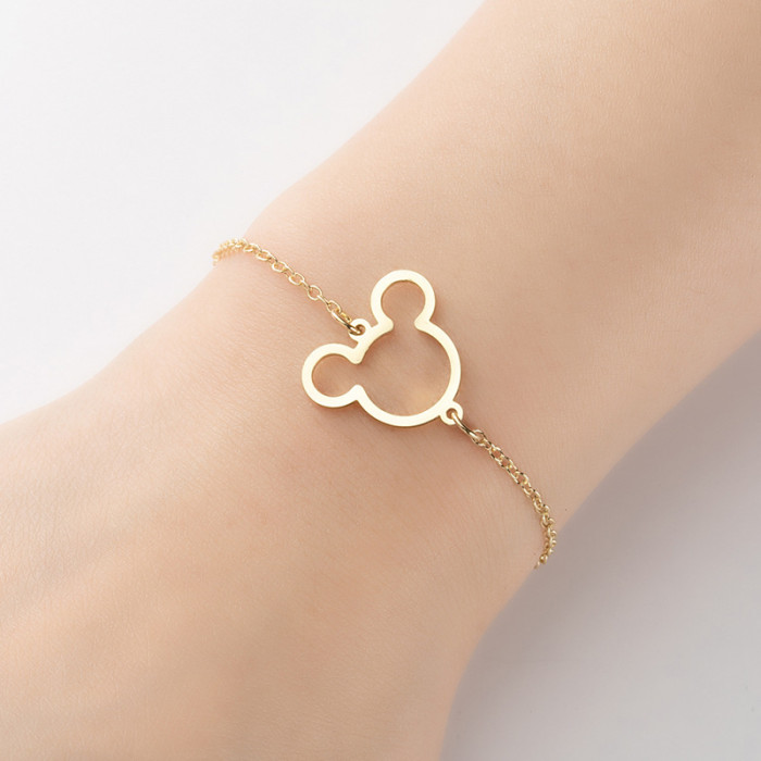 New Women's Mickey Mouse Bracelet Ins Fashion Cute Cartoon Character Bracelet Wholesale