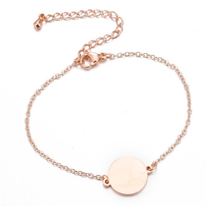 Cross-Border New Hand Jewelry Women's Geometric Round Bracelet Ins European and American casual All-Match Niche Bracelet Spot Wholesale