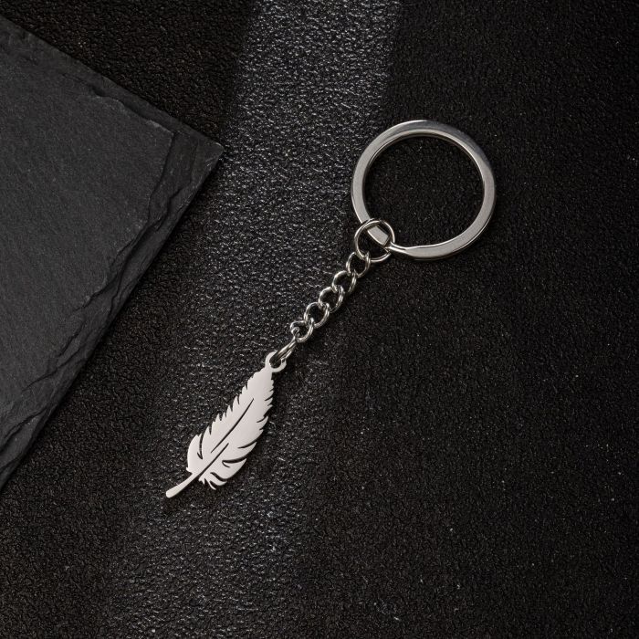Autumn Winter New Stainless Steel Plant Stamen Small Fresh Pendant Keychain Fashion Sunflower Palm Leaf