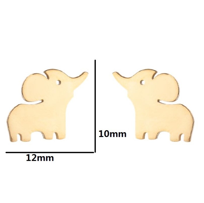 European and American New Cross-Border Small Earrings for Women Simple Animal Earrings Bee Dolphin Earrings Electroplated Korean Style Earrings Wholesale
