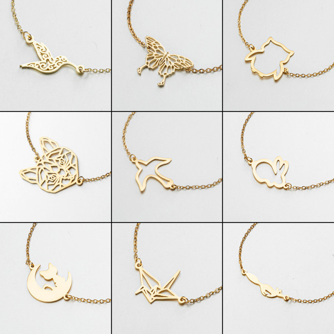 New Stainless Steel Bracelet for Women, Niche Style Fashion Jewelry, Stainless Steel Animal Bracelet, In Stock Wholesale
