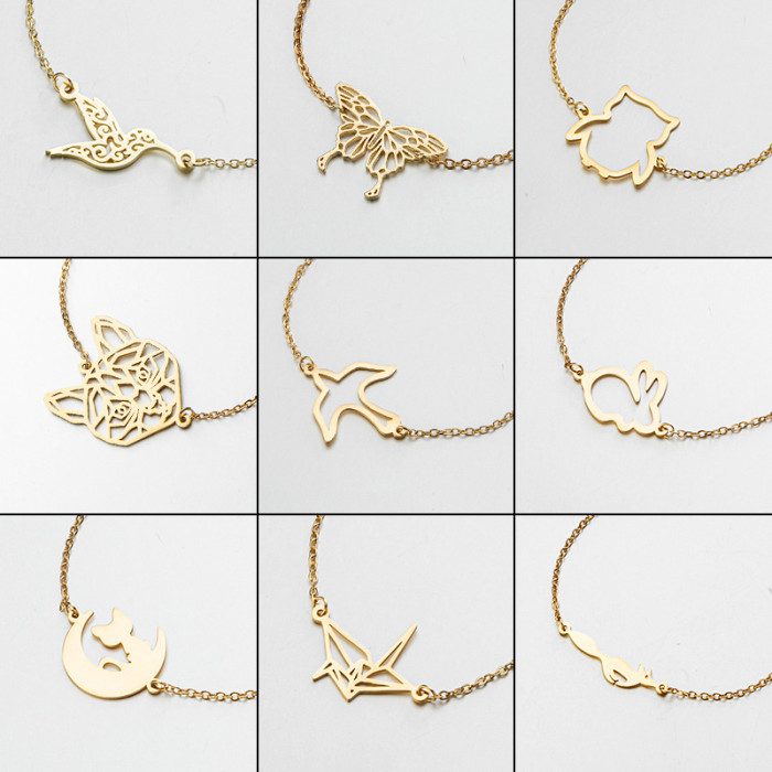 New Stainless Steel Bracelet for Women, Niche Style Fashion Jewelry, Stainless Steel Animal Bracelet, In Stock Wholesale