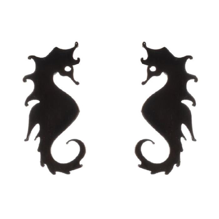 Amazon New Fashion Earrings Electroplated Simple Cat Dolphin Bat Earrings Elegant Simple Ear Bone Studs Wholesale