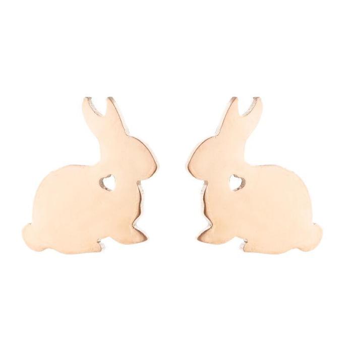 Fashion Animal Earrings Ins Fashion Girl Cute Pet Cat Puppy Rabbit Fish Earrings Ghost Ear Jewelry