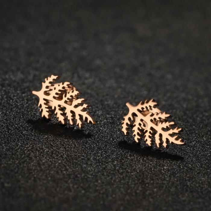 Personalized Creative New Stainless Steel Earrings Ins Korean Fashion Smooth Asymmetric Earrings Wholesale