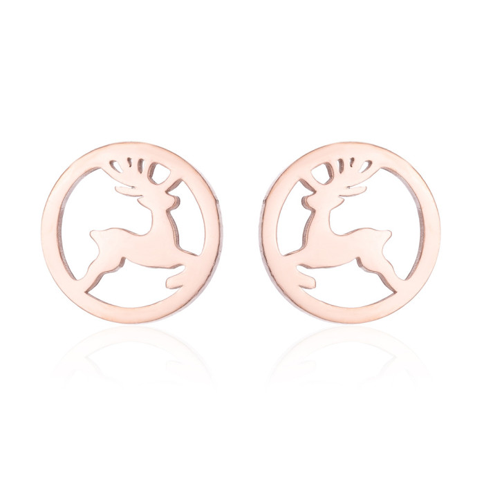 Korean Style Earrings Ins Girl Fashion Rabbit Animal Earrings Cat Accessories Christmas Birthday New Year Gifts Whole...