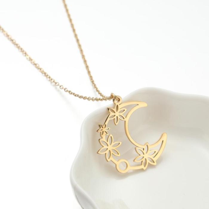 Jewelry Personality Stainless Steel Geometric Simple Pendant Jewelry Wholesale Classic Stainless Steel Couple Necklace