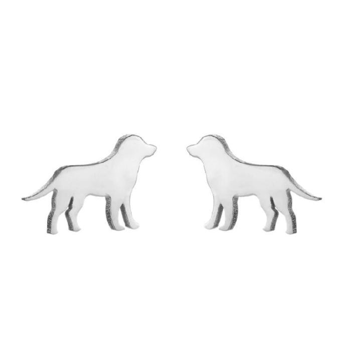 Korean Small Animal Earrings Ins Female Fashion New Cute Pet Dog Earrings Niche Design In Stock Wholesale
