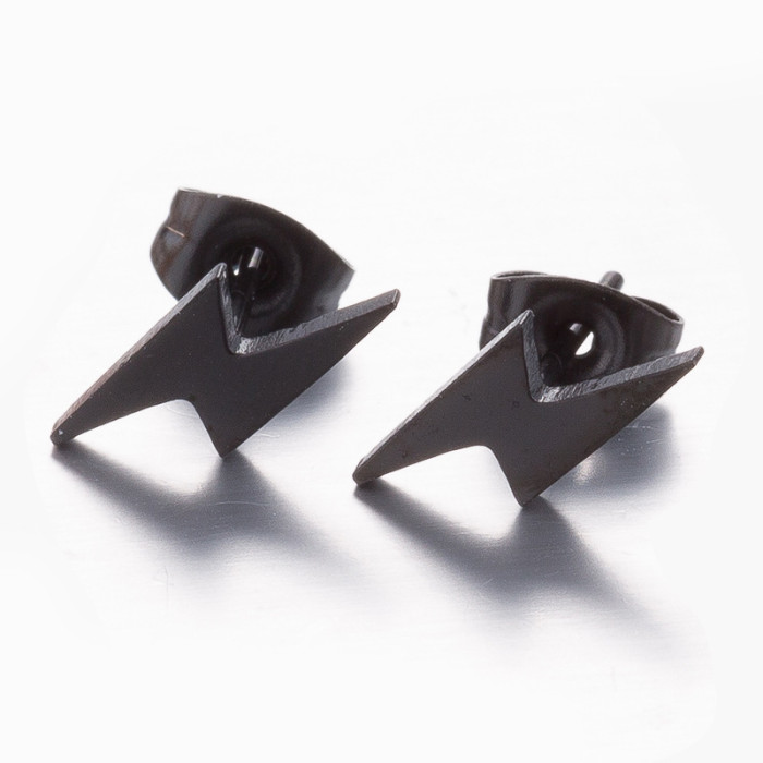 Lightning Earrings Stainless Steel Studs for Women Elegant Simple Personality Versatile Small Earrings Manufacturer i...