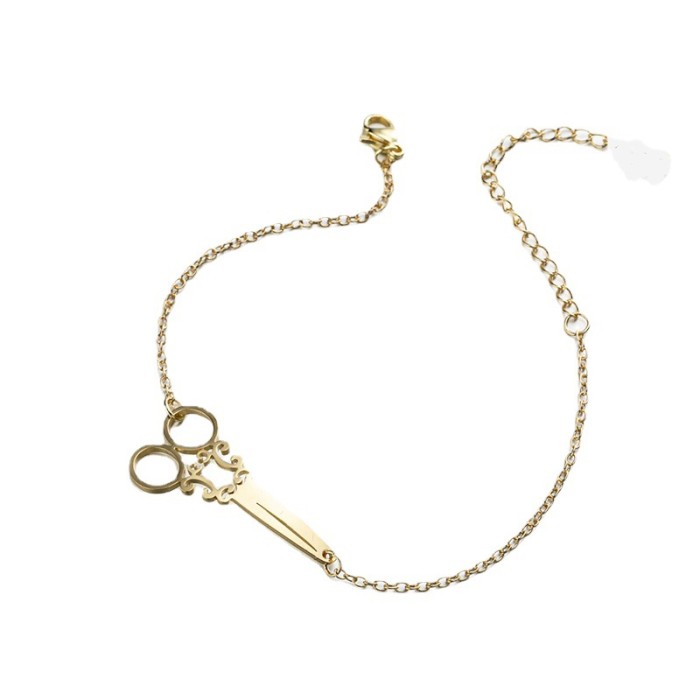European and American Retro New Versatile Accessories Personality Open Scissors Shape Bracelet Fashion Women's Bracelet In Stock Wholesale