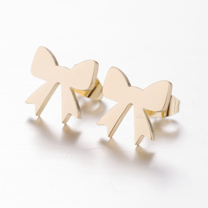 Korean Style Personality Bowknot Earrings Ins Fresh Sweet Girl Ear Jewelry Trendy Elegant Earrings Ear Pendants Acces...