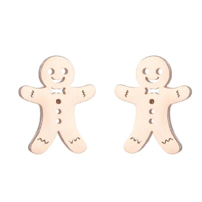 2025 New Winter Deer Snowflake Snowman Pumpkin Ghost Bat Earrings Christmas Earrings in Stock Wholesale