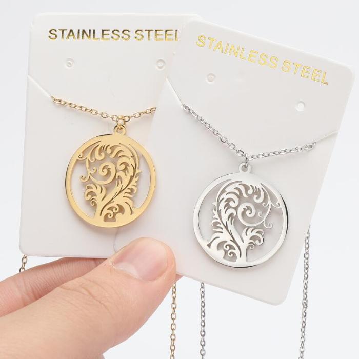 French New Style Pattern Pendant Necklace Fresh Ins Style Clavicle Chain Design Fashion Personality Temperament Necklace