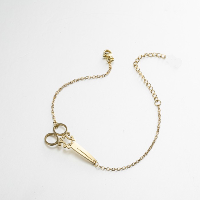 European and American Retro New Versatile Accessories Personality Open Scissors Shape Bracelet Fashion Women's Bracelet In Stock Wholesale