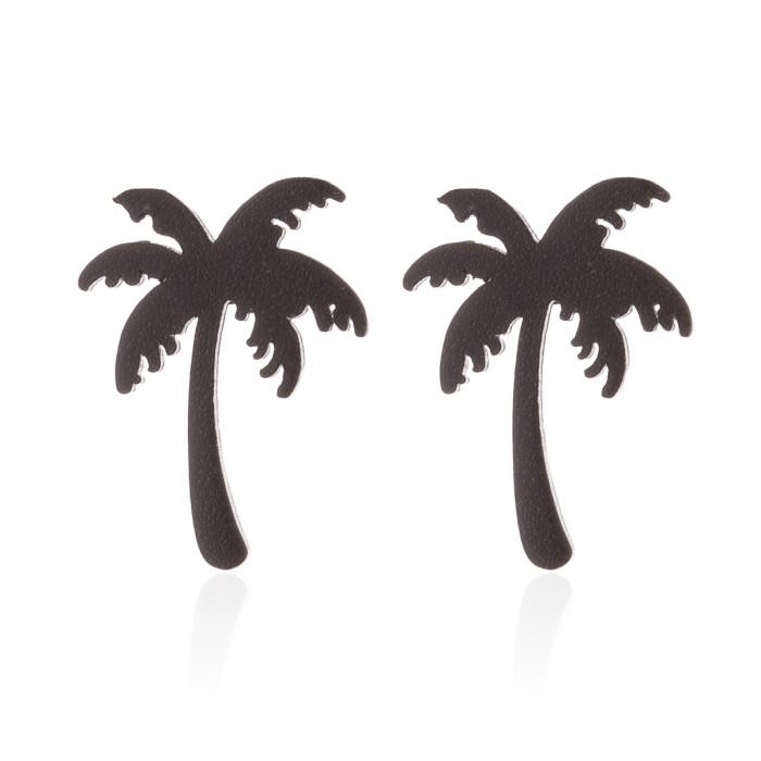 European and American Bohemian Style Coconut Tree Women's Earrings Summer New Fashion Personality Fresh Forest Style Earrings