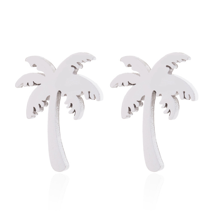 Triangle New Christmas Tree Earrings Ins Female Temperament Fashion Girl Style Cross Star Geometric Simple Earrings