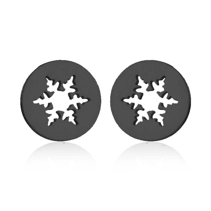 Fashion Snowflake Earrings for Women, Stylish Cartoon Apple Christmas Tree Earrings, Christmas Eve Gift Wholesale