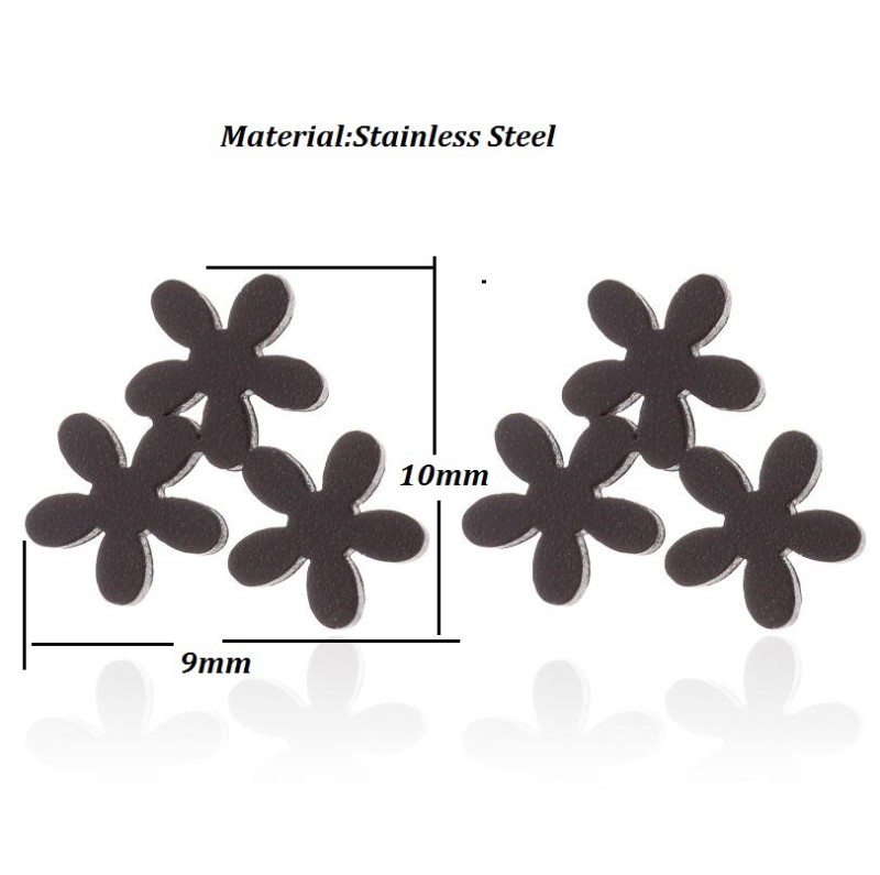 Ladylike Temperament Small Flower Earrings for Women Simple Petal Plum Blossom Style Fresh Sweet Cute Girl Earrings