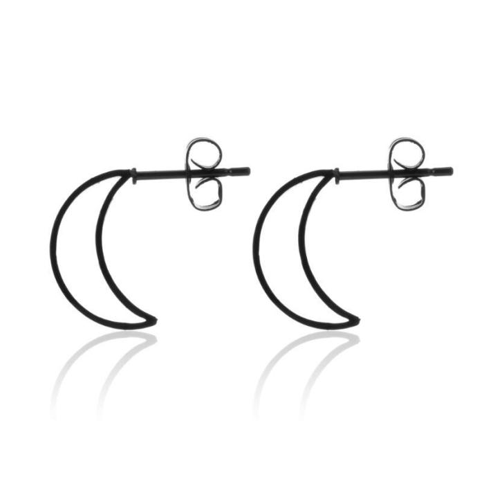 Earrings for Women Simple Stainless Steel Ghost Batman Earrings Small Animal Umbrella Moon Star Earrings Wholesale