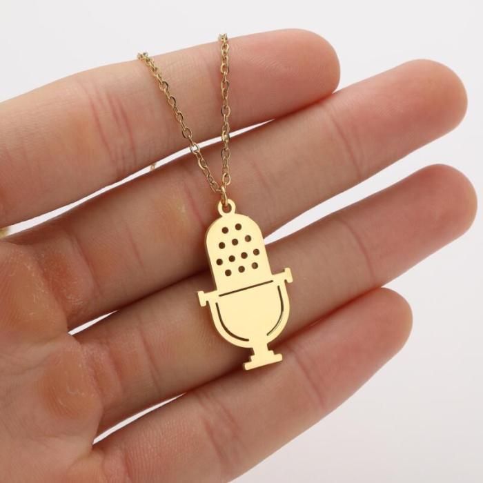 Light Luxury Niche Design Music Symbol Accordion Pendant Collarbone Chain New Style Elegant Neck Chain Wholesale, Nec...