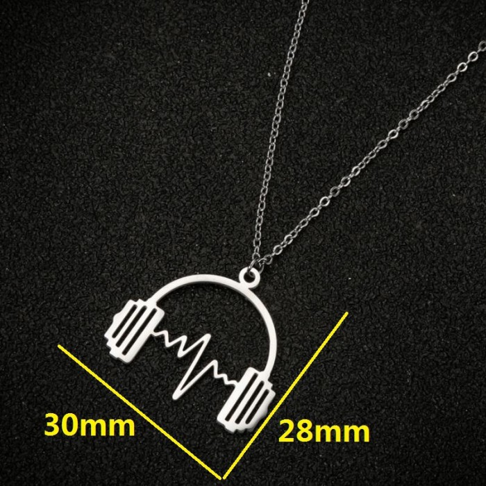 Light Luxury Niche Design Music Symbol Accordion Pendant Collarbone Chain New Style Elegant Neck Chain Wholesale, Nec...