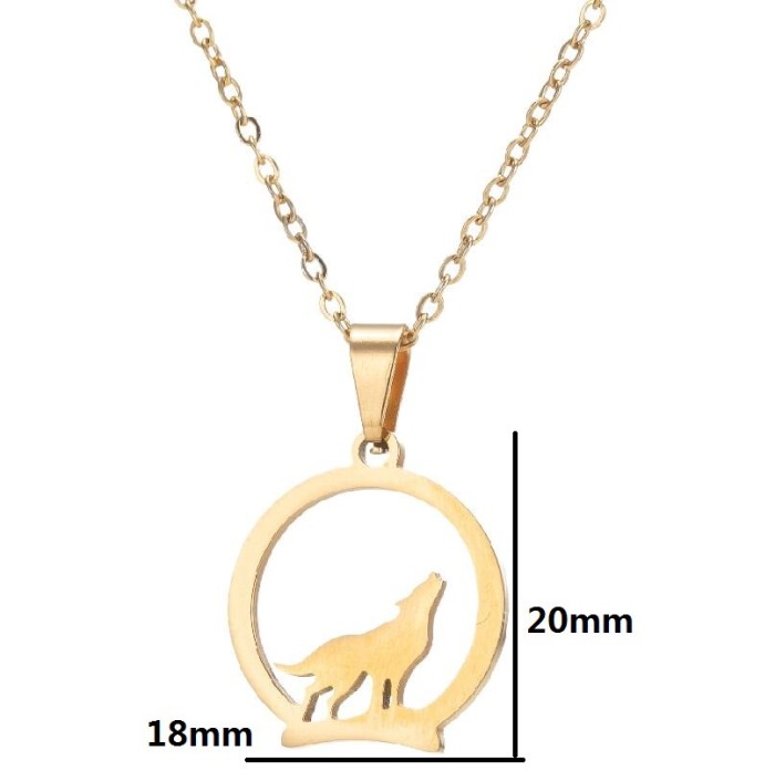 Vintage Sunflower Sweater Chain INS Metal Style Stainless Steel Horseshoe Heart Necklace for Women with Unique Design