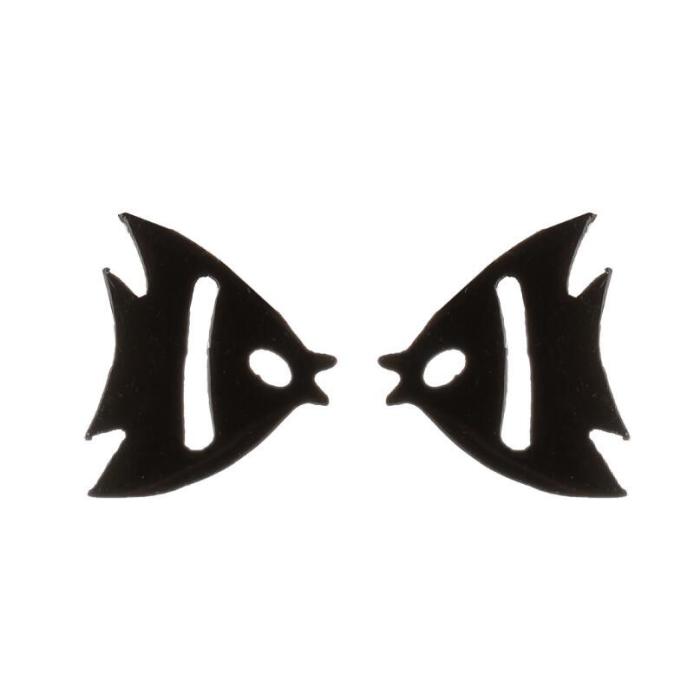 Fashion Animal Earrings Ins Fashion Girl Cute Pet Cat Puppy Rabbit Fish Earrings Ghost Ear Jewelry