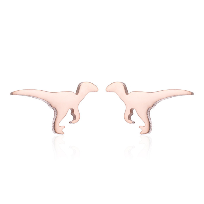 Little Dinosaur Earrings for Women Simple Elegant Fashionable Small Fresh Student Cute New Trendy Ins Personality Ear...