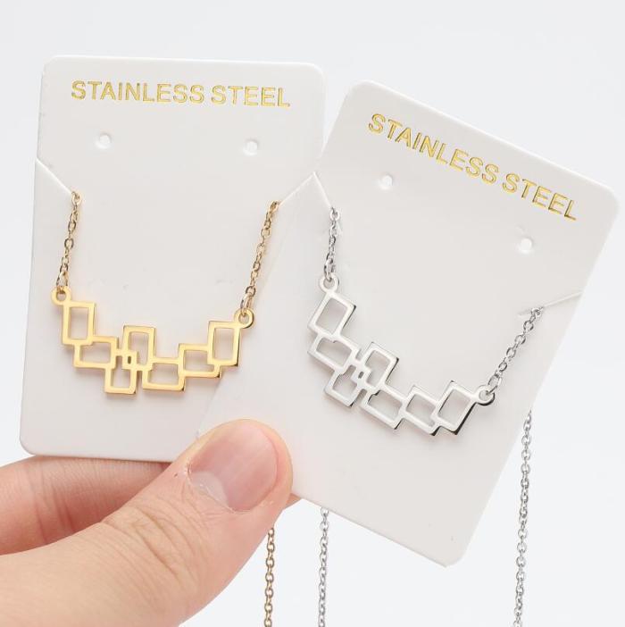 French New Style Pattern Pendant Necklace Fresh Ins Style Clavicle Chain Design Fashion Personality Temperament Necklace