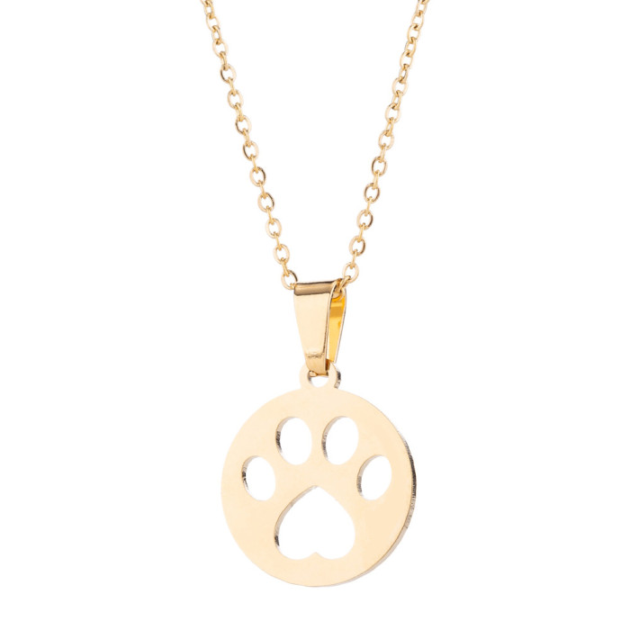 Fashion Snowflake Earrings Necklace Jewelry Set Cute Mickey Heart Three-Piece Set Wholesale for Men and Women