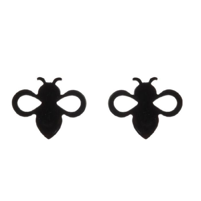European and American New Cross-Border Small Earrings for Women Simple Animal Earrings Bee Dolphin Earrings Electroplated Korean Style Earrings Wholesale