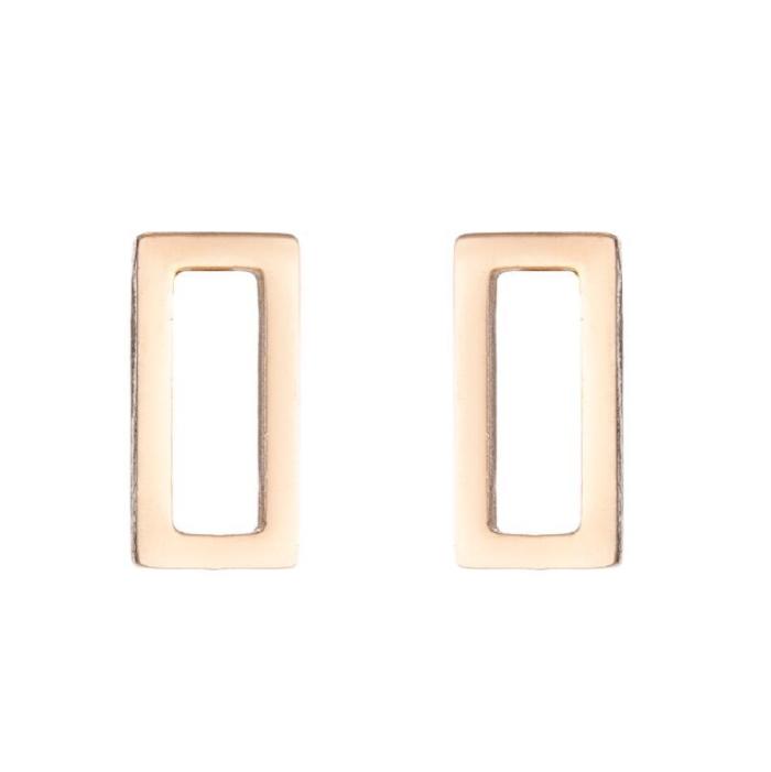 Amazon Fashion New Earrings Ins Heart Stud Earrings Triangle Round Square Geometric Simple Weekly Stud Earrings
