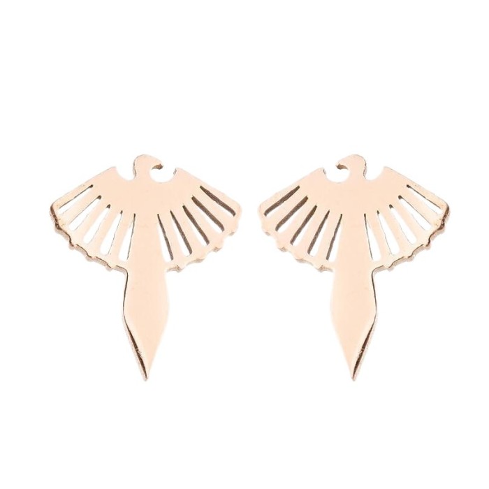 Giraffe Bee Whale Elephant Animal Earrings for Women Cute Simple Stainless Steel Phoenix Owl Ear Jewelry