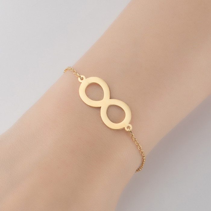 Summer New Trend Hollow Geometric Heart Pendant Heart-shaped Bracelet for Women Ins Style Simple Personality Jewelry