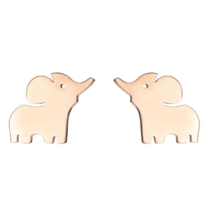 European and American New Cross-Border Small Earrings for Women Simple Animal Earrings Bee Dolphin Earrings Electroplated Korean Style Earrings Wholesale