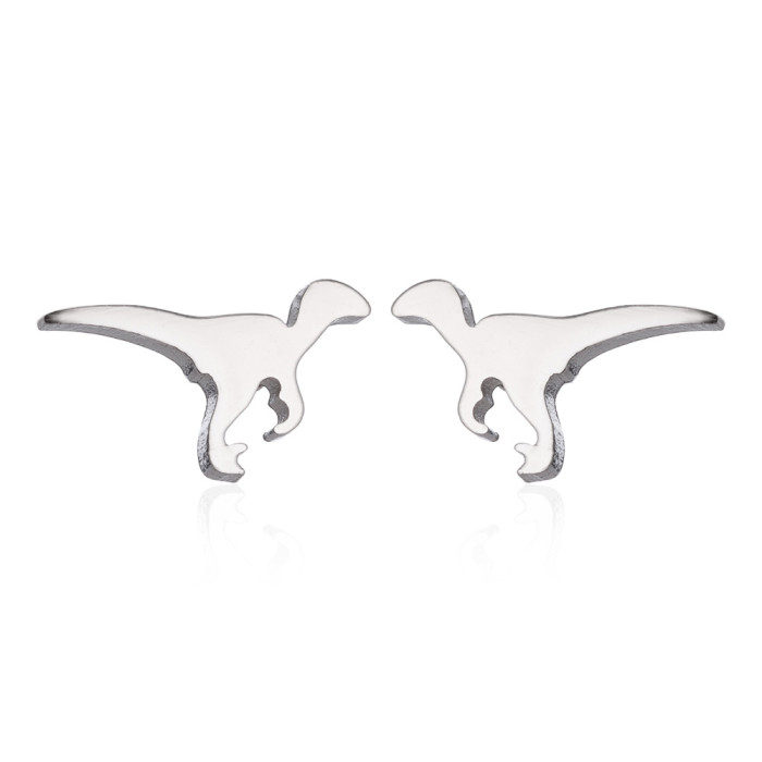 Little Dinosaur Earrings for Women Simple Elegant Fashionable Small Fresh Student Cute New Trendy Ins Personality Ear...
