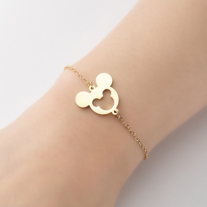 New Women's Mickey Mouse Bracelet Ins Fashion Cute Cartoon Character Bracelet Wholesale