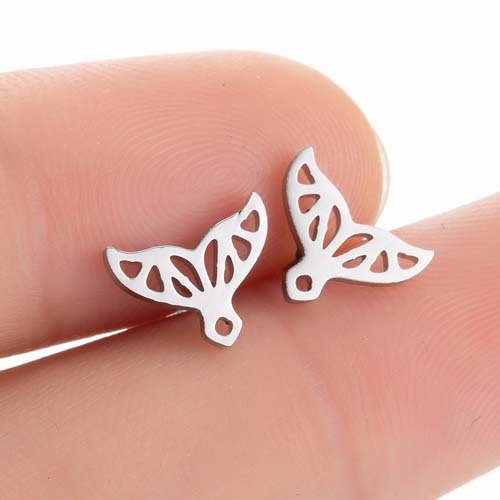 New Women's Earrings INS Simple Whale Tail Jewelry Fashion Mermaid Tail Earrings in Stock Wholesale