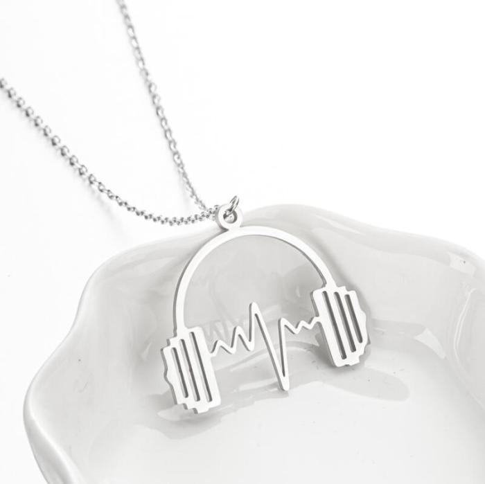 Light Luxury Niche Design Music Symbol Accordion Pendant Collarbone Chain New Style Elegant Neck Chain Wholesale, Nec...