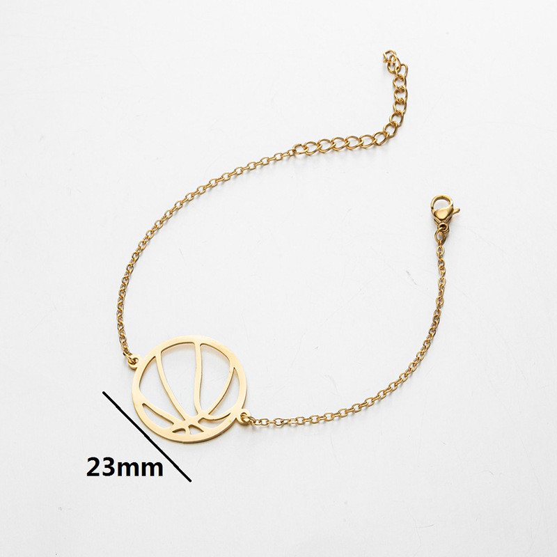 European and American Cross-Border New Sports Series Accessories Fashion Geometric Round Hollow Volleyball Football Bracelet Design Sense