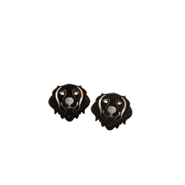 Fashion Niche Personality Women's Earrings Design Sense Small Animal Pet Dog Head Earrings Stainless Steel Jewelry in...