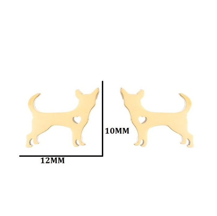 Fashion Animal Earrings Ins Fashion Girl Cute Pet Cat Puppy Rabbit Fish Earrings Ghost Ear Jewelry
