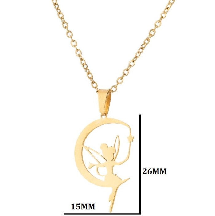 Korean Style New Personality Butterfly Necklace for Girls, Fresh Stainless Steel Collarbone Chain, Manufacturer's In-...