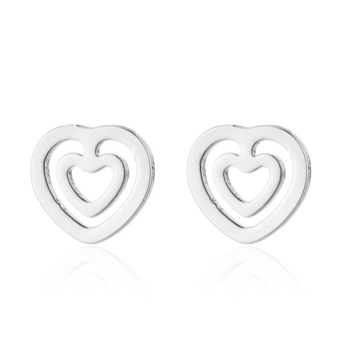 European and American Foreign Trade New Cartoon Animal Three-Piece Set Fashion Geometric Gesture Heart Necklace Earrings Jewelry