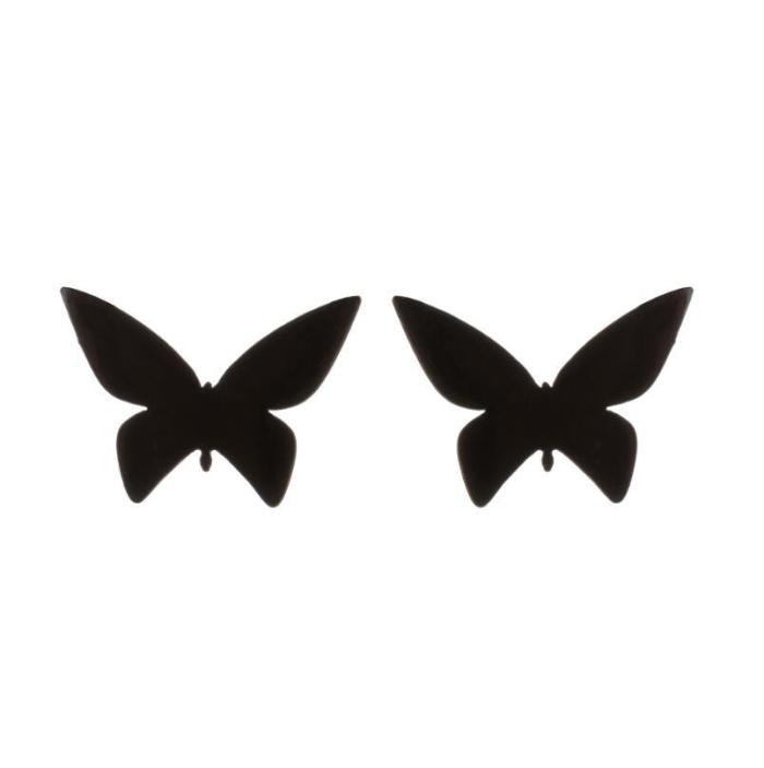 Shuangshuo Stainless Steel Butterfly Earrings for Women, Fresh Hollow Design, Korean Style, Wholesale Small Items Fro...
